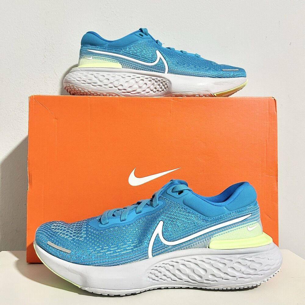 Nike ZoomX Invincible Run Flyknit “Blue Lime Glow” Men’s Size 9 Running Shoes
